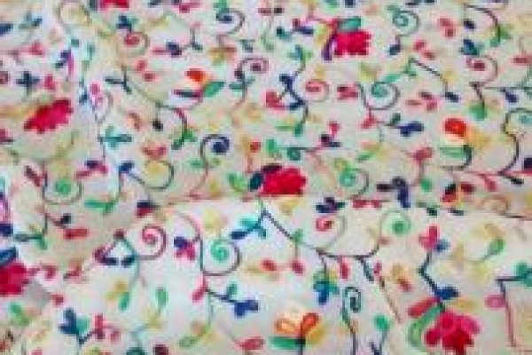 Foto NOVIDADES - Viscoses com bordados de fios coloridos - 6 - Moda Bella Tecidos e Lojas Ravera