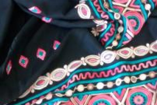 Foto NOVIDADES - Viscoses com bordados de fios coloridos - 10 - Moda Bella Tecidos e Lojas Ravera