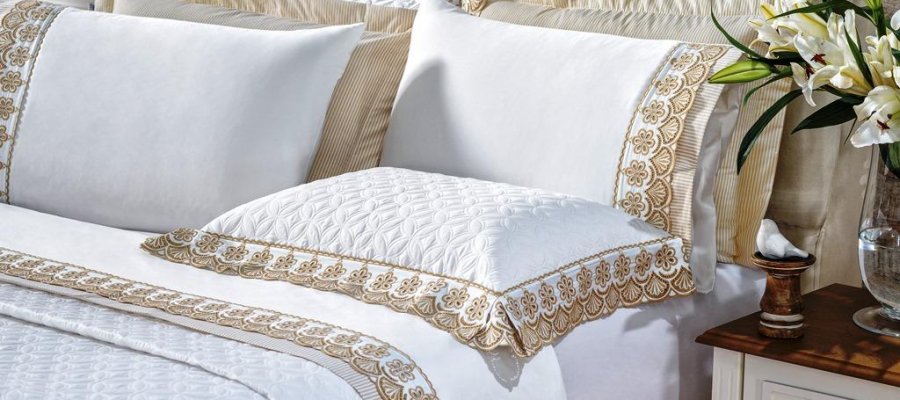 cobre leito magnific detalhe caqui - Moda Bella Tecidos e Lojas Ravera