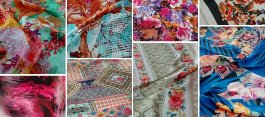 Cetins estampados com toque de seda - Moda Bella Tecidos e Lojas Ravera