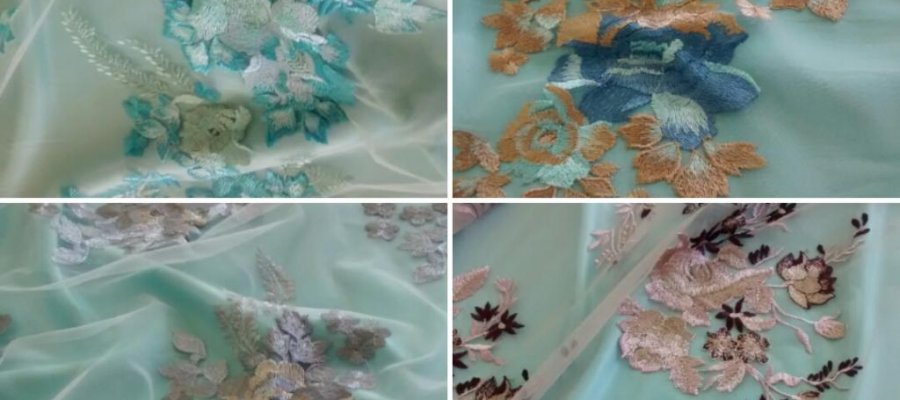 TULE EM BORDADOS FLORAIS - Moda Bella Tecidos e Lojas Ravera