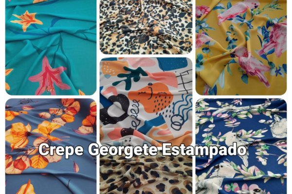 Foto NOVIDADE - CREPE GEORGETE ESTAMPADO 