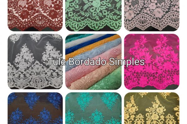 Foto NOVIDADE - TULE BORDADO SIMPLES!! 