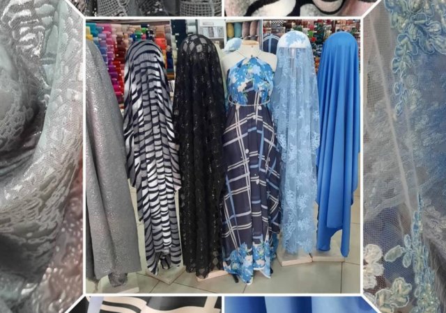 VARIEDADE - TECIDOS TONS PRETO AO AZUL - NOVIDADES E VARIEDADES