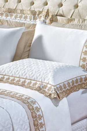 cobre leito magnific detalhe caqui - CAMA