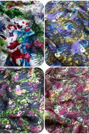 NOVIDADES - TECIDOS DEVORÊS DE SEDA ESTAMPADOS - SEDAS