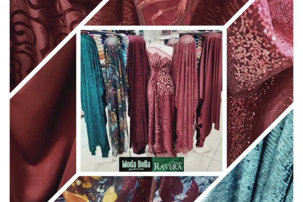 Foto VARIEDADE TECIDOS FINOS - TONS MARSALA E VERDE!