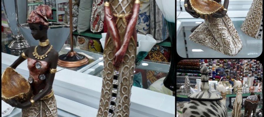 PEÇAS DECORATIVAS TEMÁTICAS - Peças étnicas e africanas!!! - Moda Bella Tecidos e Lojas Ravera