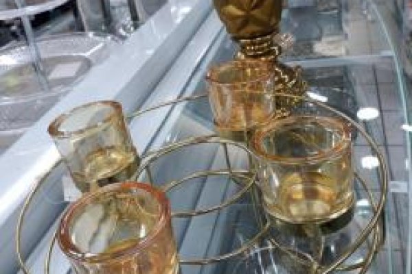 Foto NOVIDADES - PEÇAS DECORATIVAS EM TONS DE DOURADO - 4 - Moda Bella Tecidos e Lojas Ravera