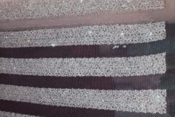 Foto NOVIDADES em Tecidos -  Tule Glitter  Listras!!! - 3 - Moda Bella Tecidos e Lojas Ravera