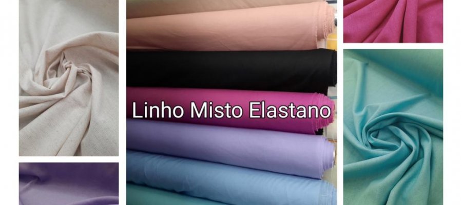 NOVIDADE - LINHO MISTO COM ELASTANO - Moda Bella Tecidos e Lojas Ravera