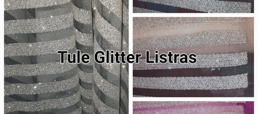 NOVIDADES em Tecidos -  Tule Glitter  Listras!!! - Moda Bella Tecidos e Lojas Ravera